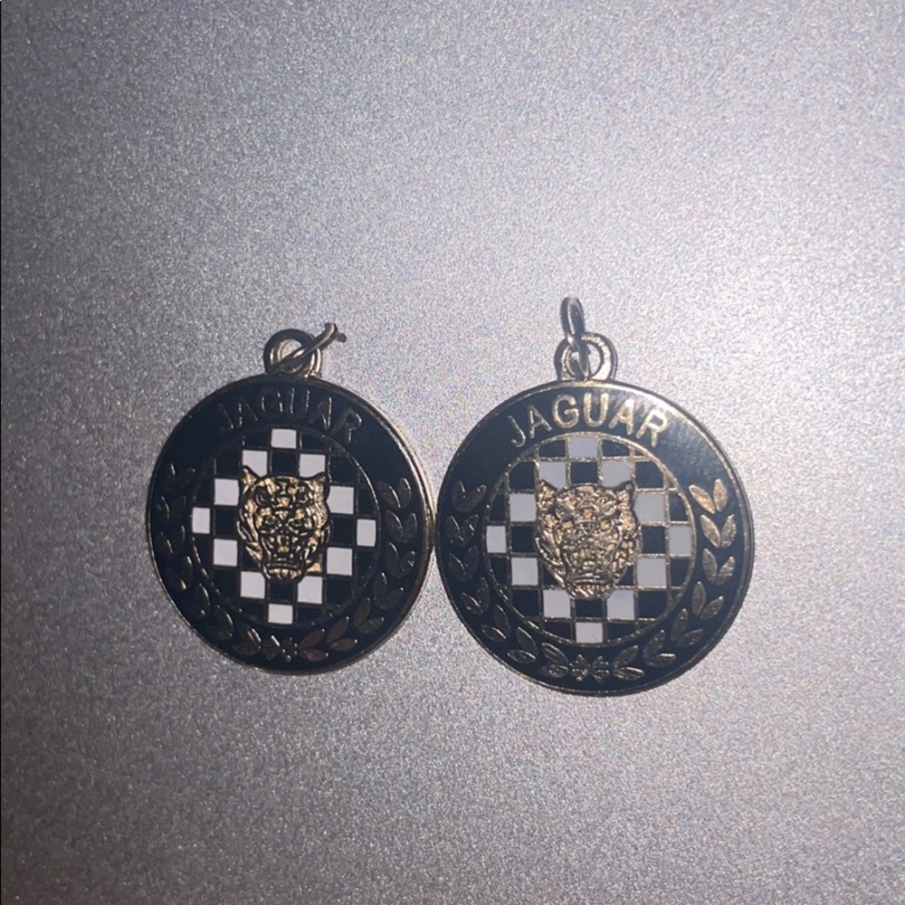 Earrings Jaguar car face XKE style